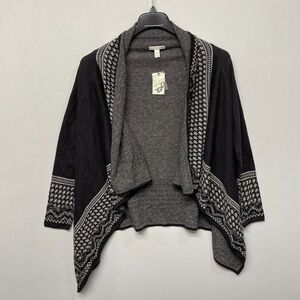 NWT Dana Buchman Women Open Front Sweater Top Size Small Cotton M217 -1